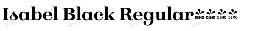 Isabel Black Regular字体转换